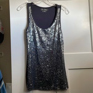 Sequined tank top